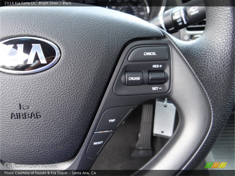 Bright Silver / Black 2014 Kia Forte LX