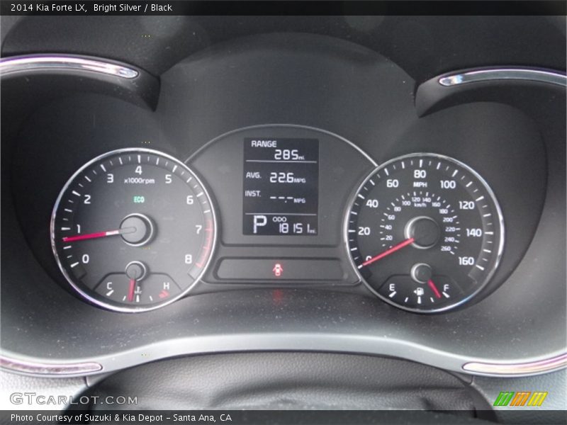 Bright Silver / Black 2014 Kia Forte LX
