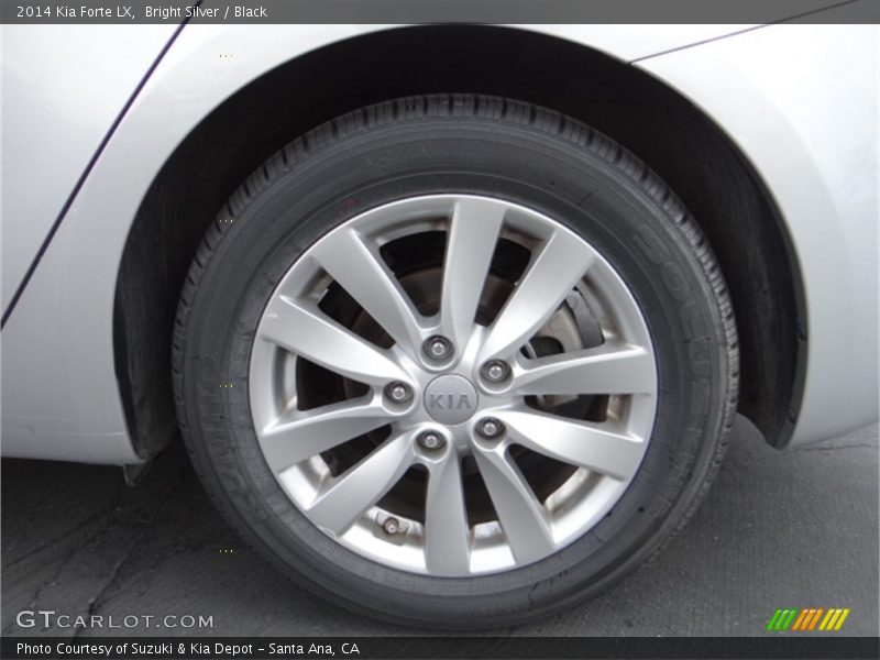 Bright Silver / Black 2014 Kia Forte LX