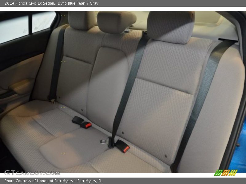 Dyno Blue Pearl / Gray 2014 Honda Civic LX Sedan