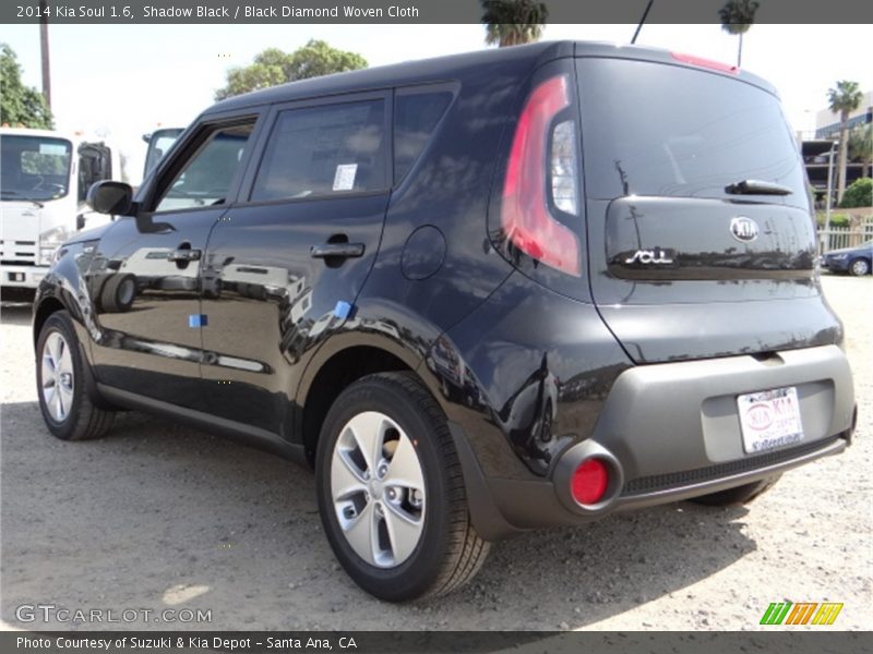 Shadow Black / Black Diamond Woven Cloth 2014 Kia Soul 1.6
