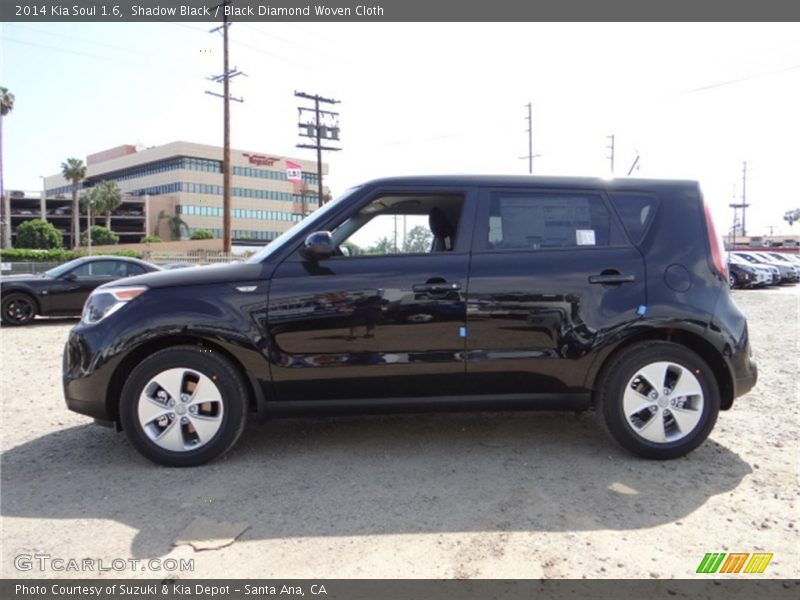 Shadow Black / Black Diamond Woven Cloth 2014 Kia Soul 1.6