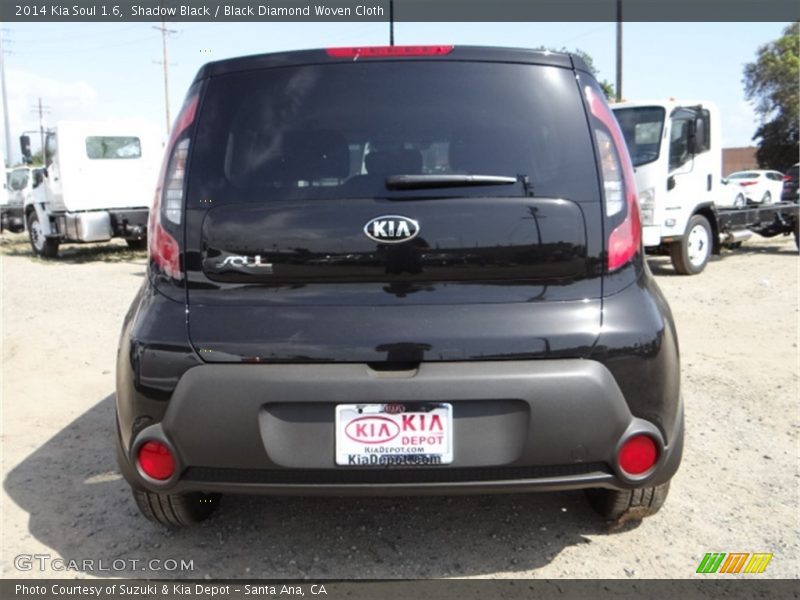 Shadow Black / Black Diamond Woven Cloth 2014 Kia Soul 1.6
