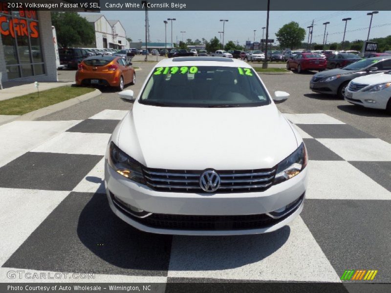 Candy White / Cornsilk Beige 2012 Volkswagen Passat V6 SEL