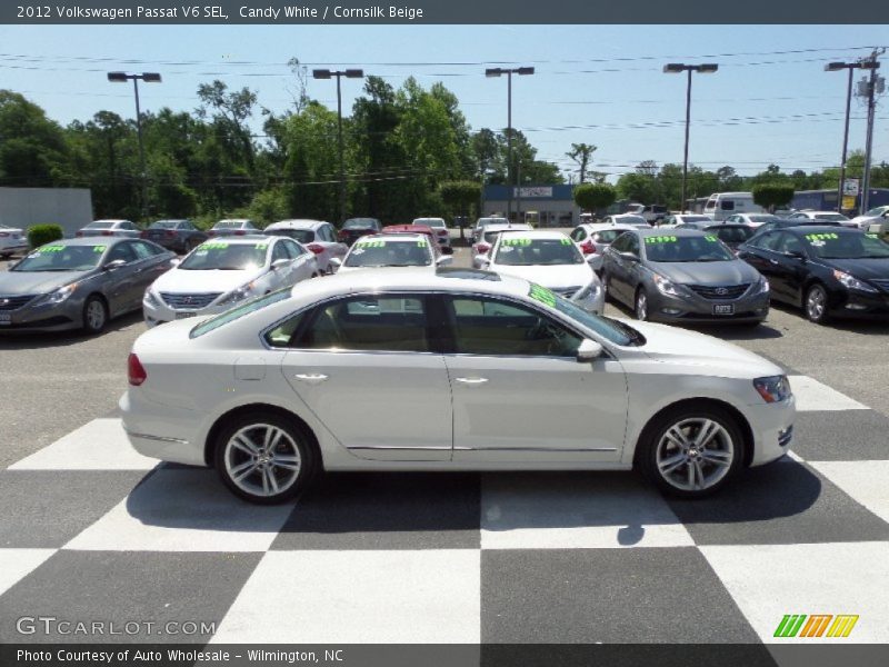 Candy White / Cornsilk Beige 2012 Volkswagen Passat V6 SEL