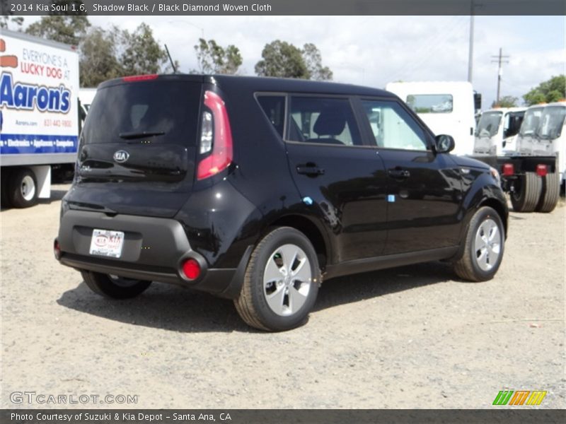 Shadow Black / Black Diamond Woven Cloth 2014 Kia Soul 1.6