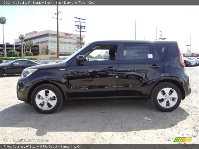 Shadow Black / Black Diamond Woven Cloth 2014 Kia Soul 1.6