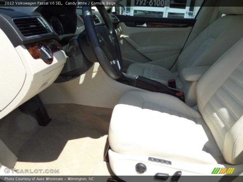 Candy White / Cornsilk Beige 2012 Volkswagen Passat V6 SEL
