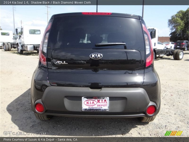 Shadow Black / Black Diamond Woven Cloth 2014 Kia Soul 1.6