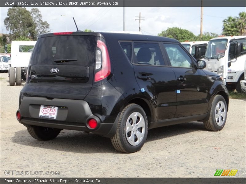 Shadow Black / Black Diamond Woven Cloth 2014 Kia Soul 1.6