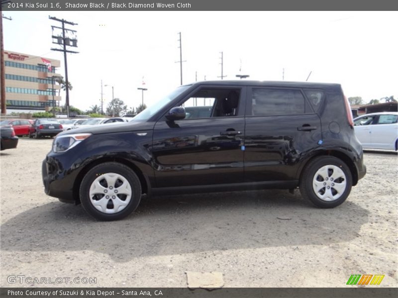 Shadow Black / Black Diamond Woven Cloth 2014 Kia Soul 1.6