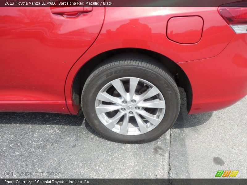 Barcelona Red Metallic / Black 2013 Toyota Venza LE AWD