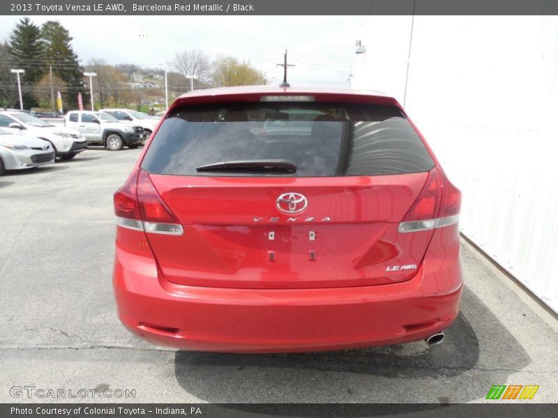 Barcelona Red Metallic / Black 2013 Toyota Venza LE AWD