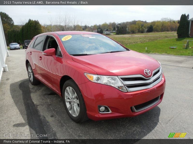 Barcelona Red Metallic / Black 2013 Toyota Venza LE AWD