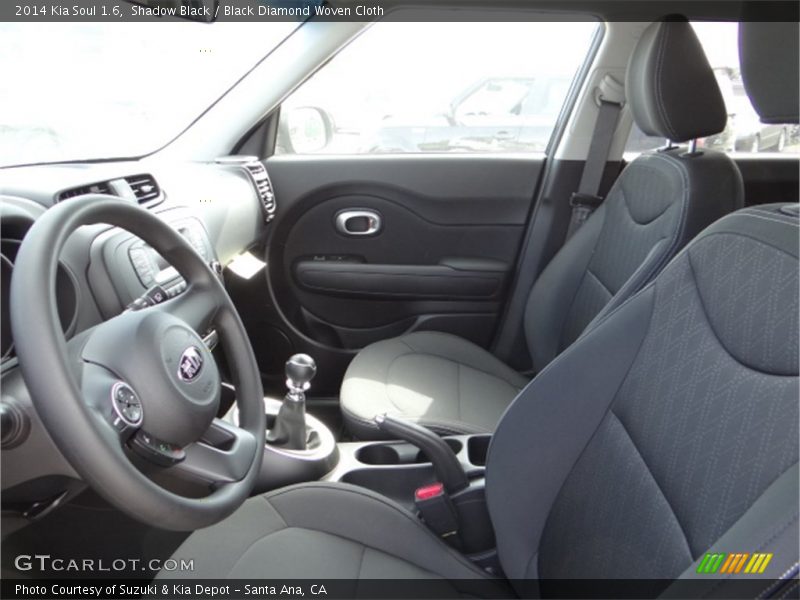 Shadow Black / Black Diamond Woven Cloth 2014 Kia Soul 1.6