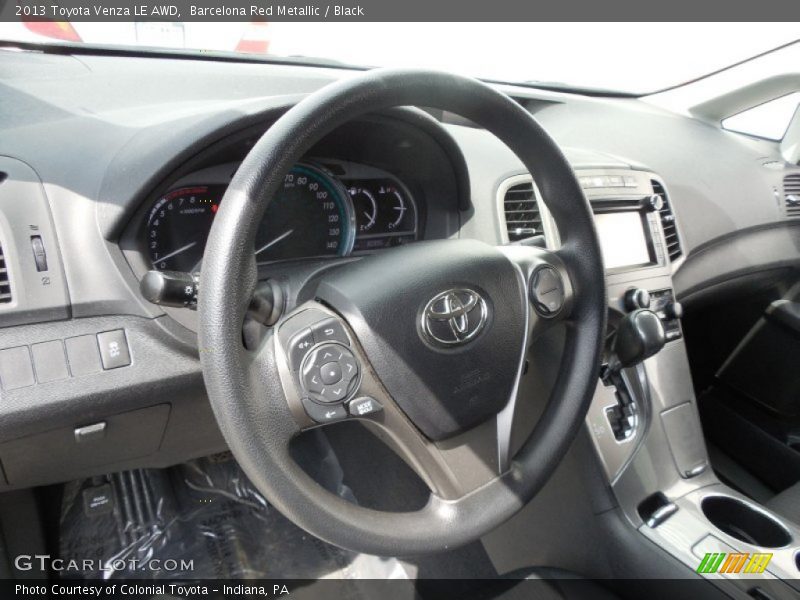 Barcelona Red Metallic / Black 2013 Toyota Venza LE AWD