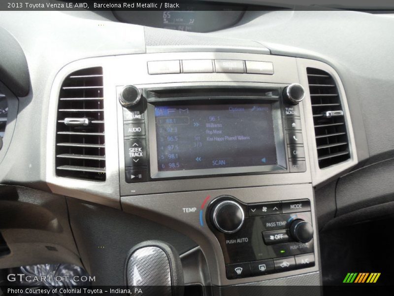 Barcelona Red Metallic / Black 2013 Toyota Venza LE AWD