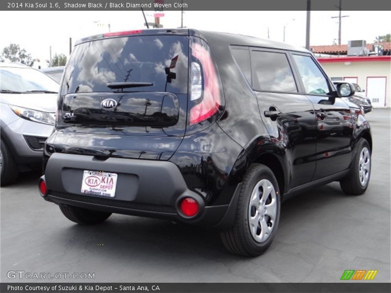 Shadow Black / Black Diamond Woven Cloth 2014 Kia Soul 1.6