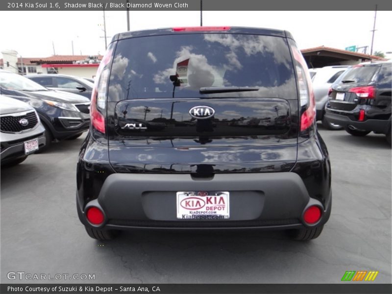 Shadow Black / Black Diamond Woven Cloth 2014 Kia Soul 1.6
