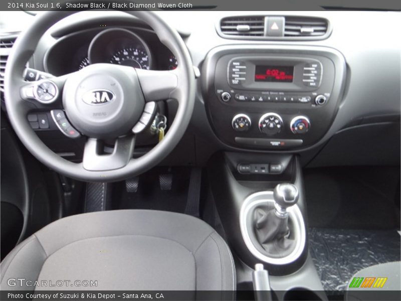Shadow Black / Black Diamond Woven Cloth 2014 Kia Soul 1.6