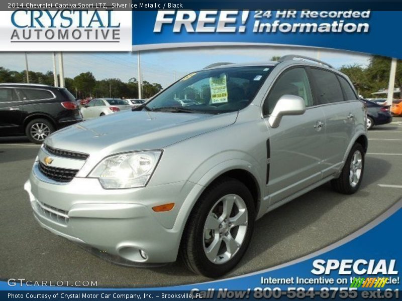 Silver Ice Metallic / Black 2014 Chevrolet Captiva Sport LTZ