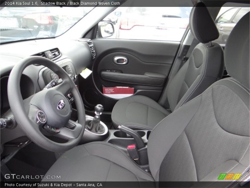 Shadow Black / Black Diamond Woven Cloth 2014 Kia Soul 1.6