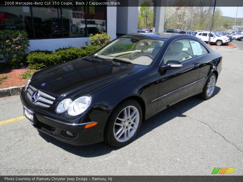 Black / Cappuccino/Black 2008 Mercedes-Benz CLK 350 Coupe