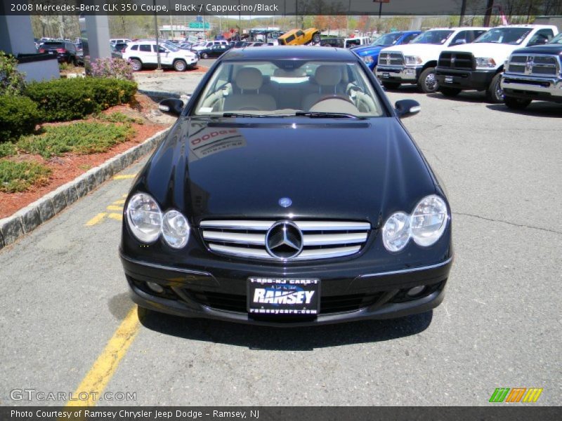 Black / Cappuccino/Black 2008 Mercedes-Benz CLK 350 Coupe