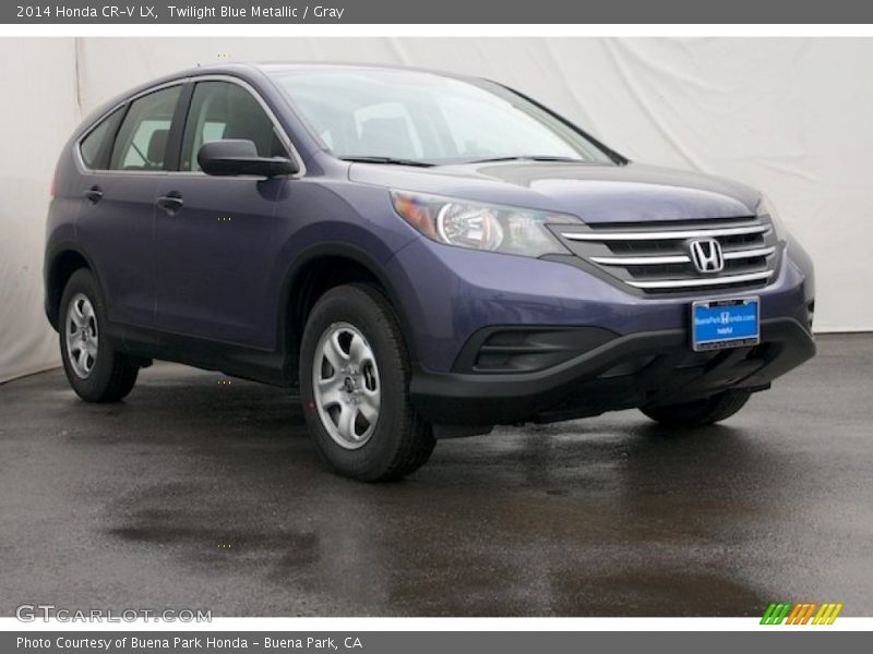 Twilight Blue Metallic / Gray 2014 Honda CR-V LX