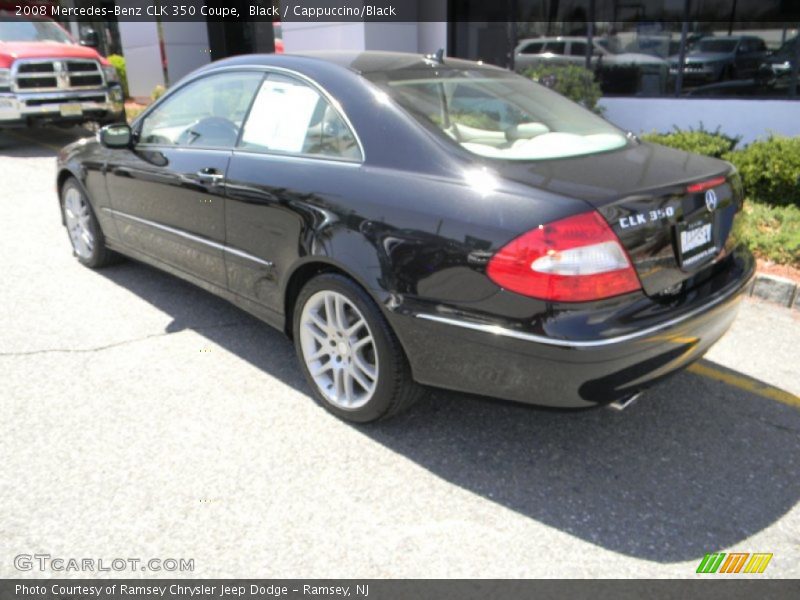 Black / Cappuccino/Black 2008 Mercedes-Benz CLK 350 Coupe