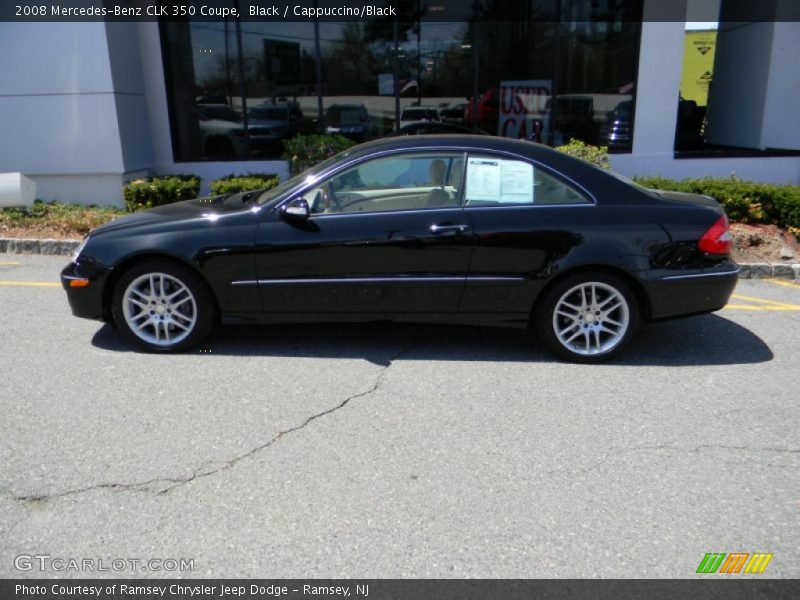 Black / Cappuccino/Black 2008 Mercedes-Benz CLK 350 Coupe