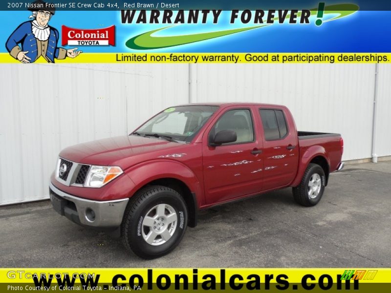 Red Brawn / Desert 2007 Nissan Frontier SE Crew Cab 4x4
