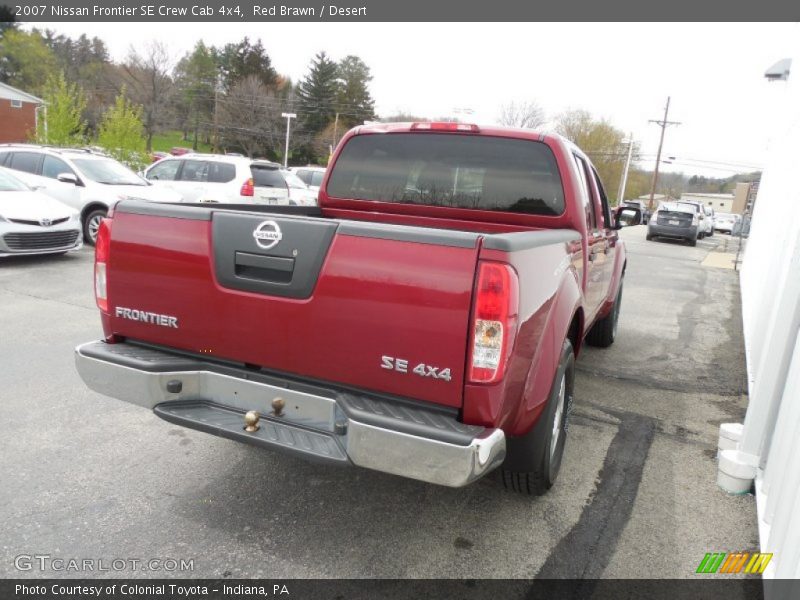 Red Brawn / Desert 2007 Nissan Frontier SE Crew Cab 4x4