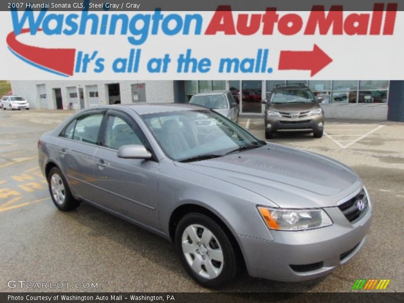 Steel Gray / Gray 2007 Hyundai Sonata GLS