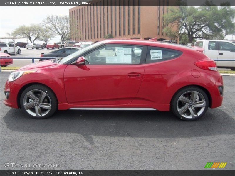 Boston Red / Black 2014 Hyundai Veloster Turbo