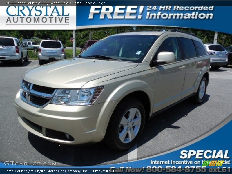 White Gold / Pastel Pebble Beige 2010 Dodge Journey SXT