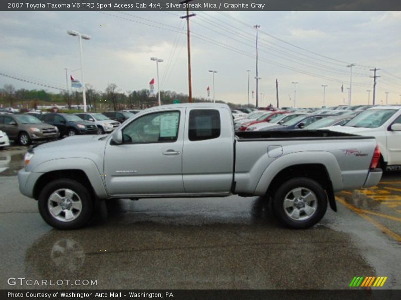 Silver Streak Mica / Graphite Gray 2007 Toyota Tacoma V6 TRD Sport Access Cab 4x4