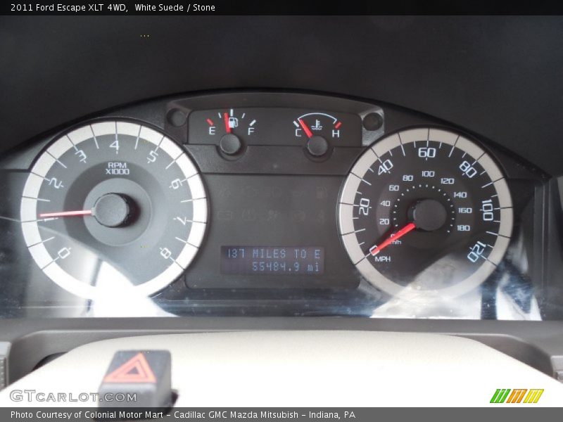 White Suede / Stone 2011 Ford Escape XLT 4WD