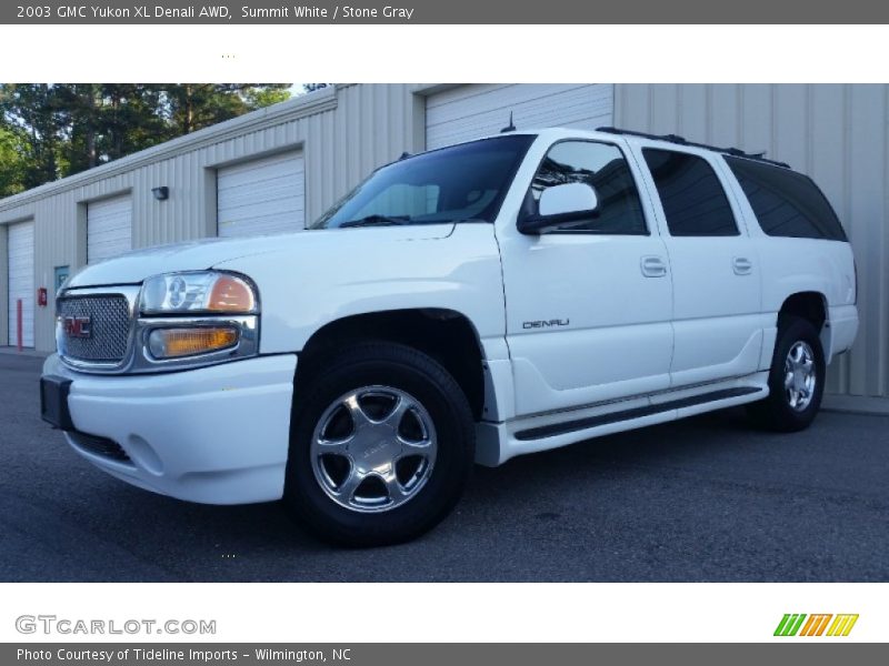 Summit White / Stone Gray 2003 GMC Yukon XL Denali AWD