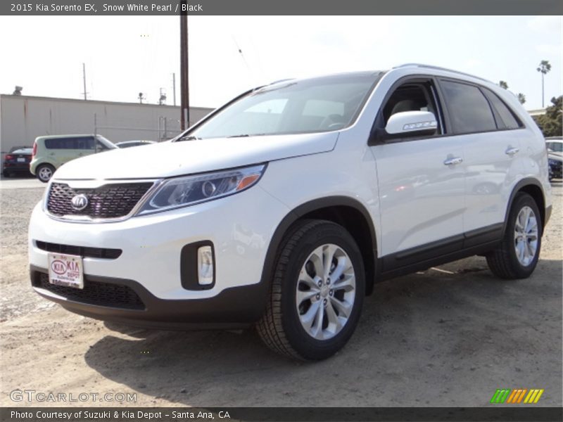 Snow White Pearl / Black 2015 Kia Sorento EX