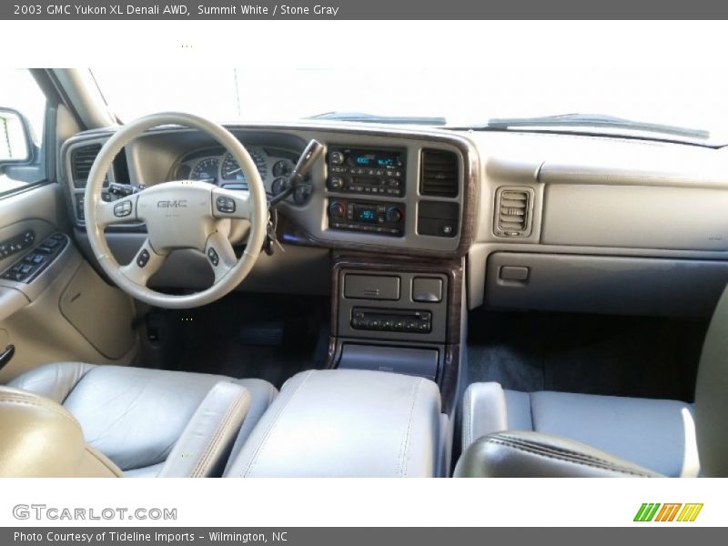 Summit White / Stone Gray 2003 GMC Yukon XL Denali AWD