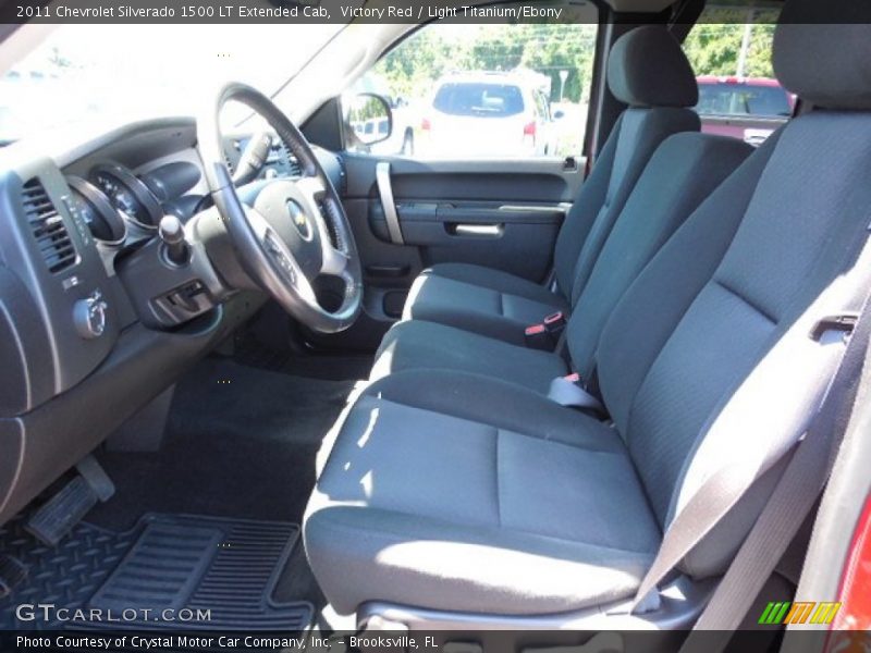 Victory Red / Light Titanium/Ebony 2011 Chevrolet Silverado 1500 LT Extended Cab