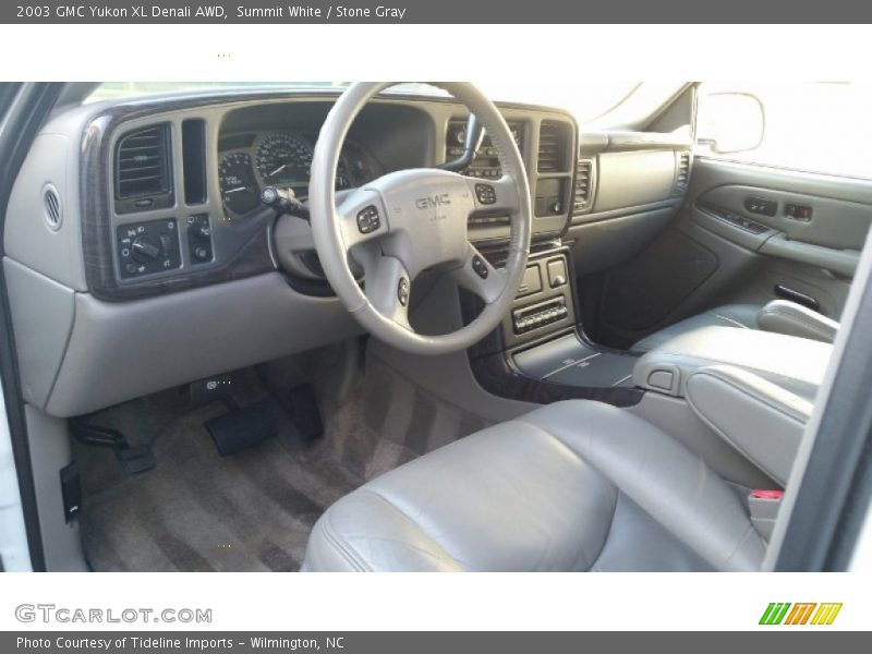 Summit White / Stone Gray 2003 GMC Yukon XL Denali AWD