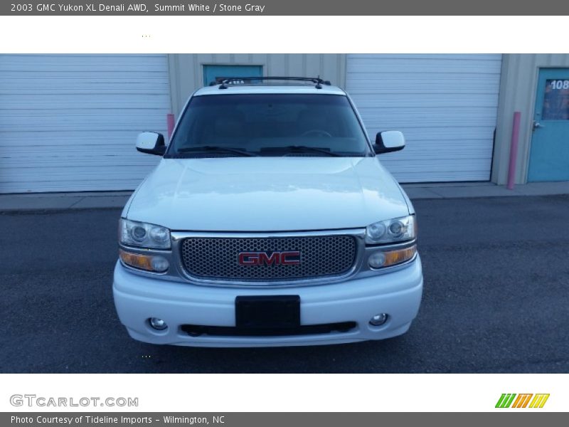 Summit White / Stone Gray 2003 GMC Yukon XL Denali AWD