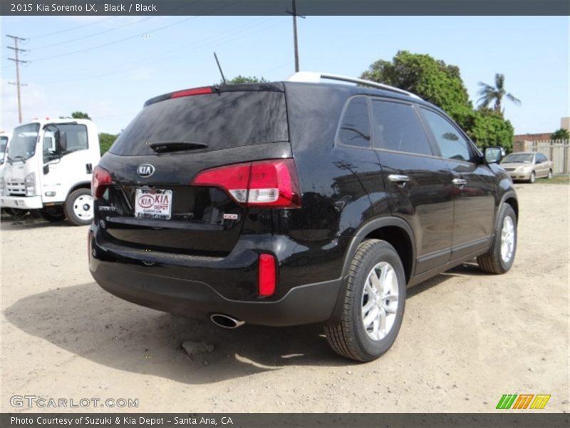 Black / Black 2015 Kia Sorento LX