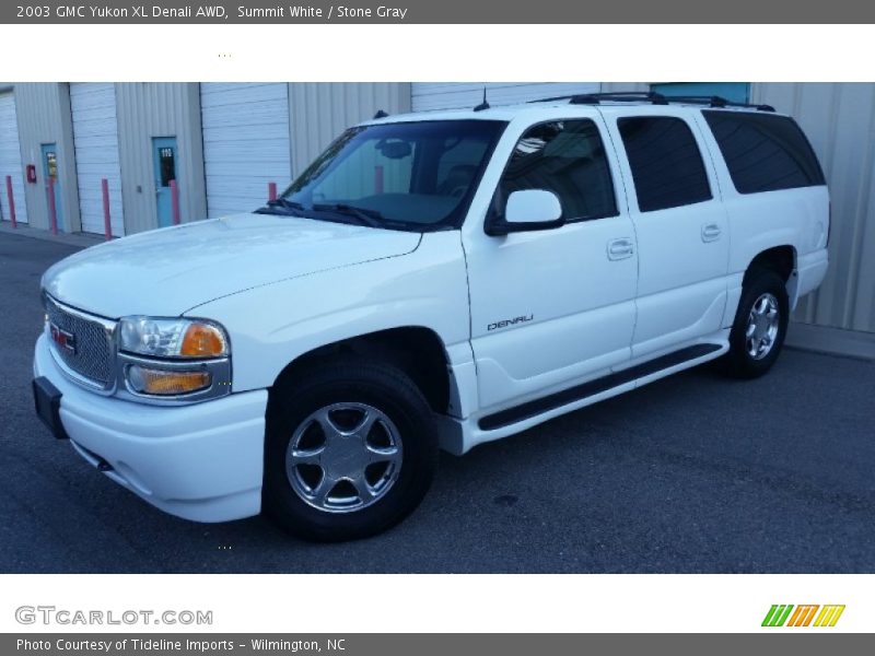 Summit White / Stone Gray 2003 GMC Yukon XL Denali AWD