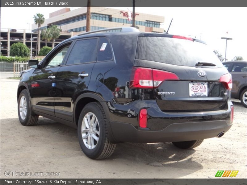 Black / Black 2015 Kia Sorento LX