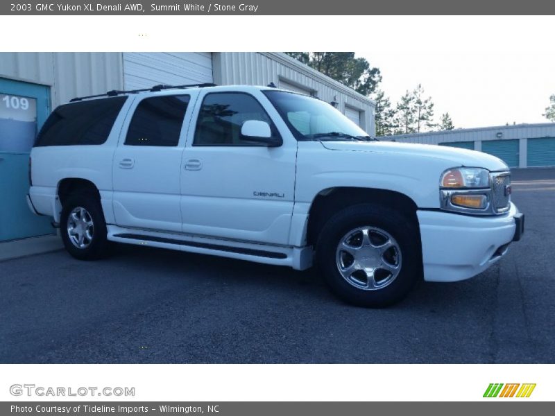 Summit White / Stone Gray 2003 GMC Yukon XL Denali AWD
