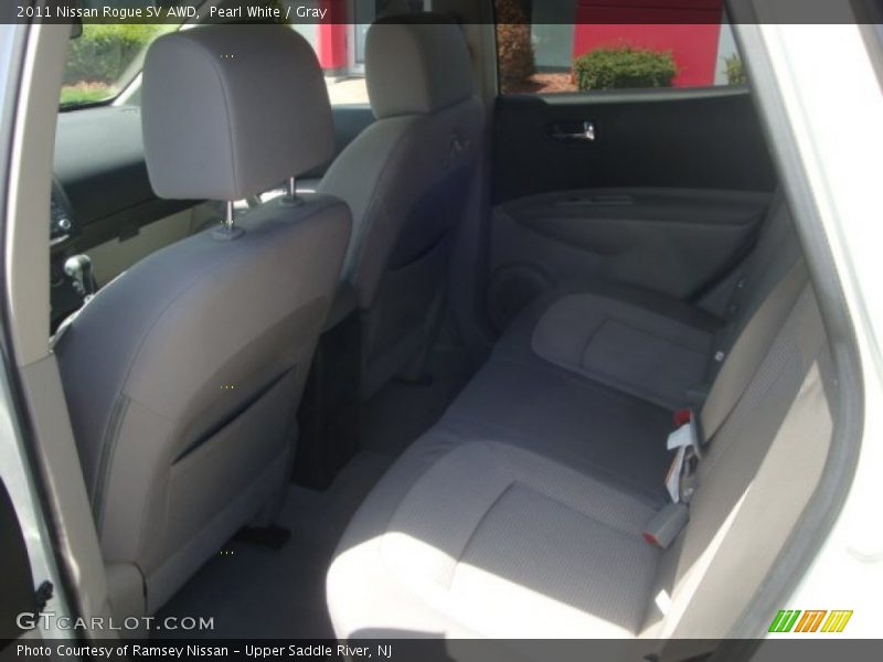 Pearl White / Gray 2011 Nissan Rogue SV AWD