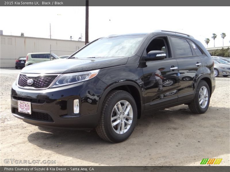 Black / Black 2015 Kia Sorento LX
